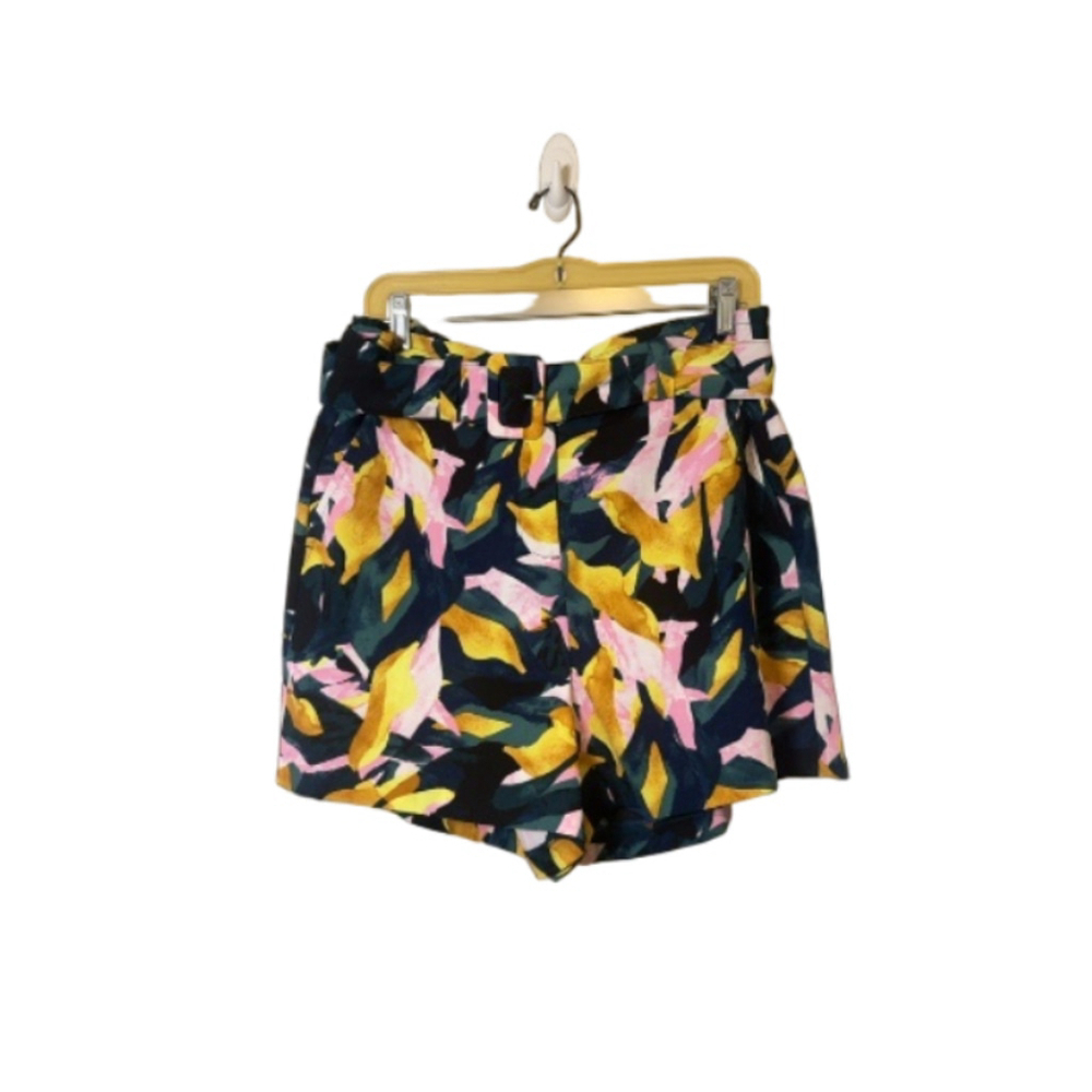 APT 9 Size L Multi-color Shorts with Cloth Belt